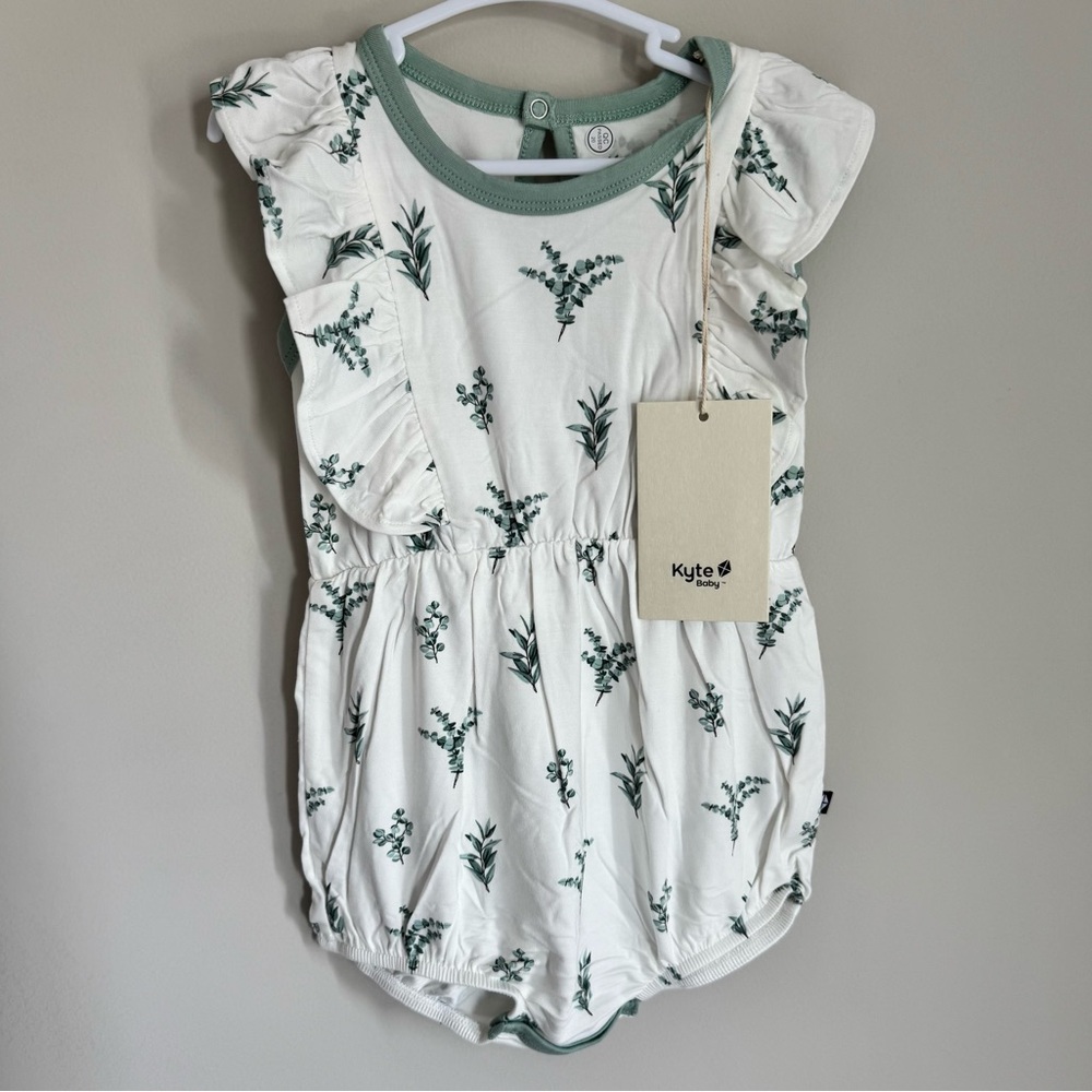 Kyte Baby Bubble Romper Eucalyptus NWT!